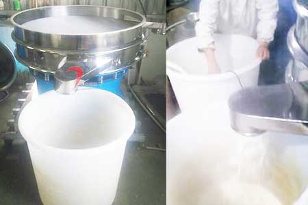 豆浆过滤振动筛应用案例
